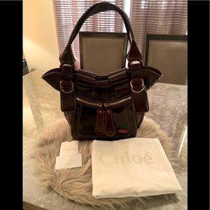 Authentic Chloe Burgundy Garnet Handbag